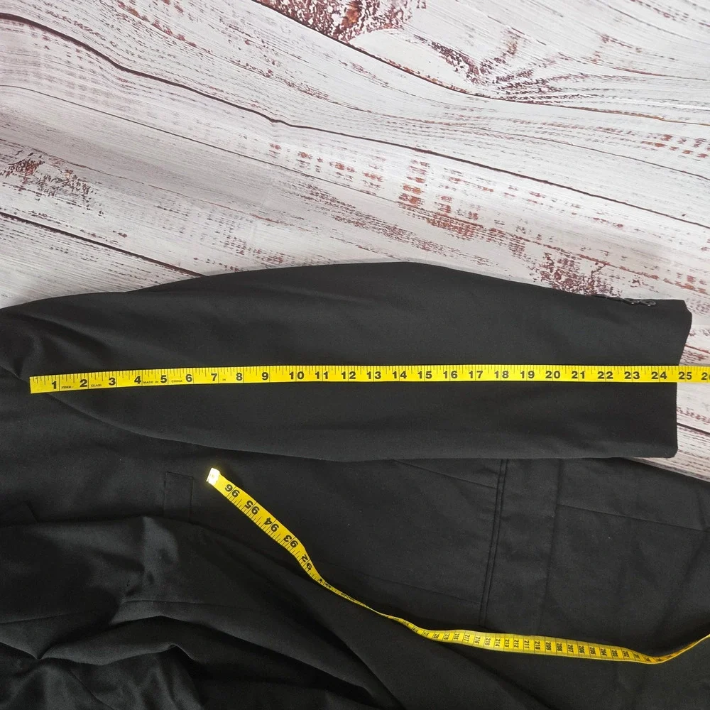 Vtg F.R. Tripler & Co. Black Sport Coat L(48) Woolmark Suit Jacket Event Career